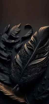 Feather Sculpture Art Live Wallpaper