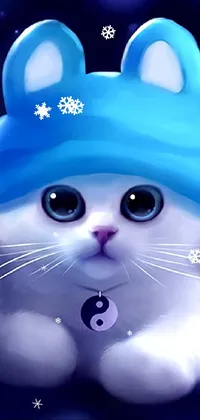 Felidae Blue Cat Live Wallpaper