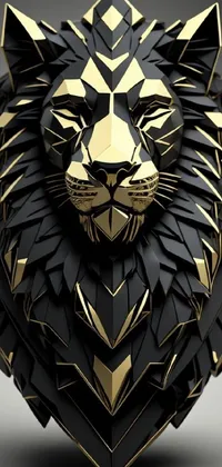lion and geometrical figures Live Wallpaper