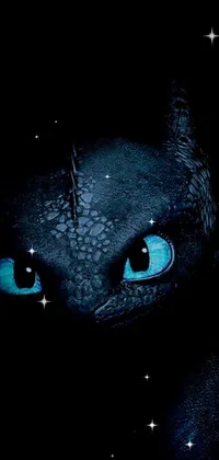 Add some pizzazz to your phone with our amazing live wallpaper options! Choose from a stunning close-up of a cat's eyes in the dark, a classic picture of your choice, an adorable little blue dragon, or a poster shot of Toothless, the beloved dragon from "How to Train Your Dragon