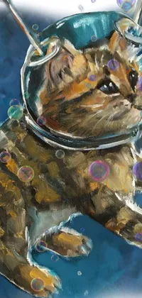 anime space cat Live Wallpaper