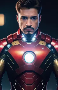 Fictional Character Electric Blue Iron Man Live Wallpaper