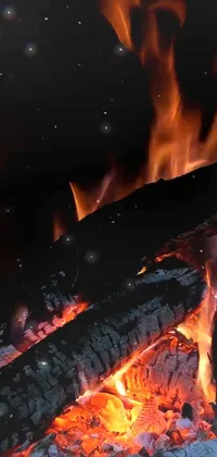Fire Charcoal Flame Live Wallpaper