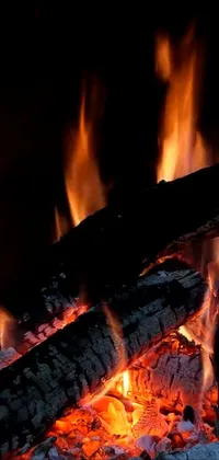 Fire Heat Charcoal Live Wallpaper
