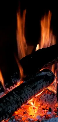 Fire Heat Charcoal Live Wallpaper