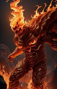 Fire Heat Supernatural Creature Live Wallpaper