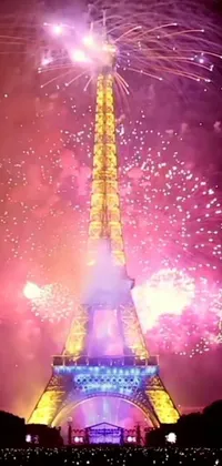 Fireworks Building Tower Live Wallpaper