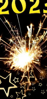 Fireworks Font Celebrating Live Wallpaper