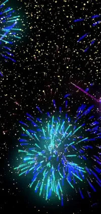 Fireworks Light Nature Live Wallpaper