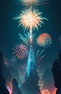Fireworks Light World Live Wallpaper