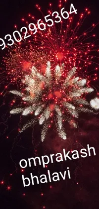 Fireworks Lighting Font Live Wallpaper