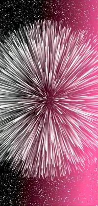 Fireworks Organism Pink Live Wallpaper