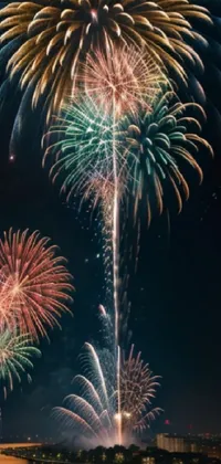 Fireworks Photograph White Live Wallpaper