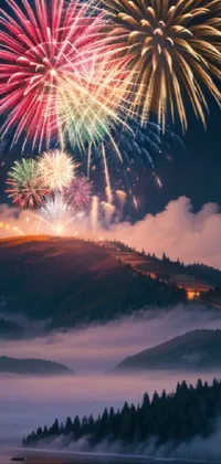 Fireworks Sky Atmosphere Live Wallpaper