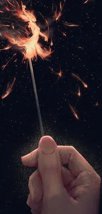 Fireworks Sky Gesture Live Wallpaper