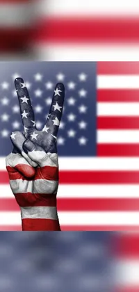 Flag Of The United States Flag Gesture Live Wallpaper