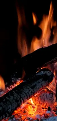 Flame Fire Charcoal Live Wallpaper