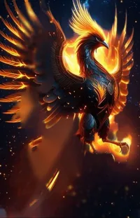 Flame Heat Mythical Creature Live Wallpaper