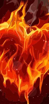 Flame Orange Fire Live Wallpaper