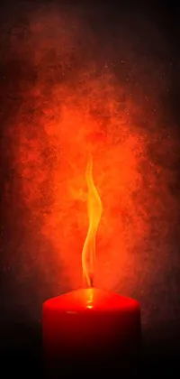 Flame Orange Wax Live Wallpaper