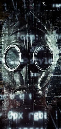 Gas Mask Digital Chaos Live Wallpaper - free download