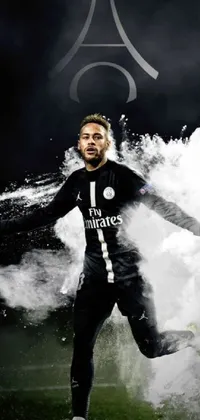 Download Neymar Ultra Hd Black Jersey Wallpaper