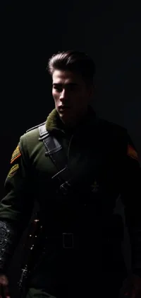 Flash Photography Military Uniform Military Person Live Wallpaper