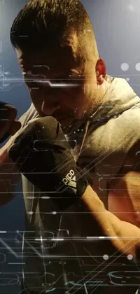 Immerse yourself in the world of boxing with this realistic phone live wallpaper
