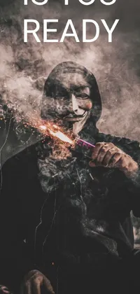 Looking for a dynamic live wallpaper that will bring your phone screen to life? Look no further than this trending digital art design! Featuring a mysterious man in a hoodie, cigarette in hand, this wallpaper is all about exuding power, confidence, and a little bit of danger