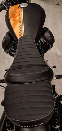 This phone live wallpaper features a close-up of a stunning motorcycle display