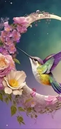Flower Bird Pollinator Live Wallpaper