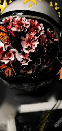 Flower Black Sleeve Live Wallpaper