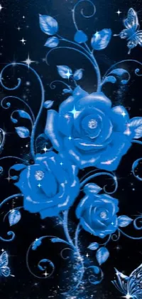 Flower Blue Azure Live Wallpaper