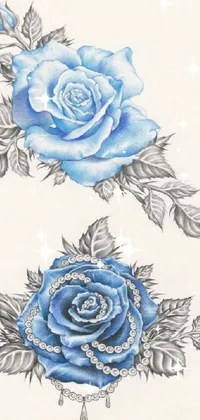 Flower Blue Botany Live Wallpaper
