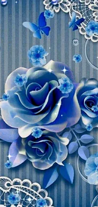 Flower Blue Botany Live Wallpaper