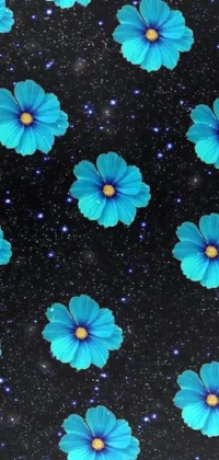 Flower Blue Green Live Wallpaper