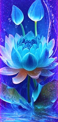 Flower Blue Nature Live Wallpaper