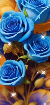 Flower Blue Photograph Live Wallpaper