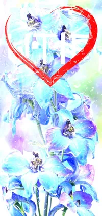 Flower Blue Plant Live Wallpaper