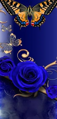 Flower Blue Purple Live Wallpaper