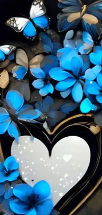 Flower Blue White Live Wallpaper