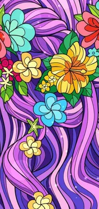 Flower Botany Textile Live Wallpaper