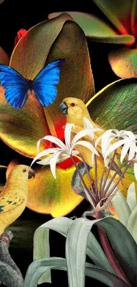 Flower Butterfly Botany Live Wallpaper