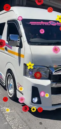 Flower Car Vehicle Live Wallpaper