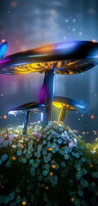 Flower Colorful Aquarium Live Wallpaper