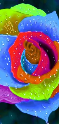 Flower Colorfulness Liquid Live Wallpaper