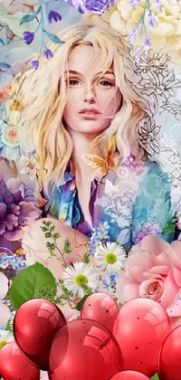 Flower Drawing Painting Live Wallpaper