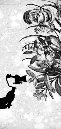 Flower Drawing Sketch Live Wallpaper