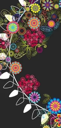 Flower Drawing Text Live Wallpaper
