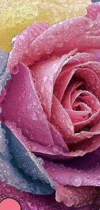 Flower Droplet Pink Live Wallpaper